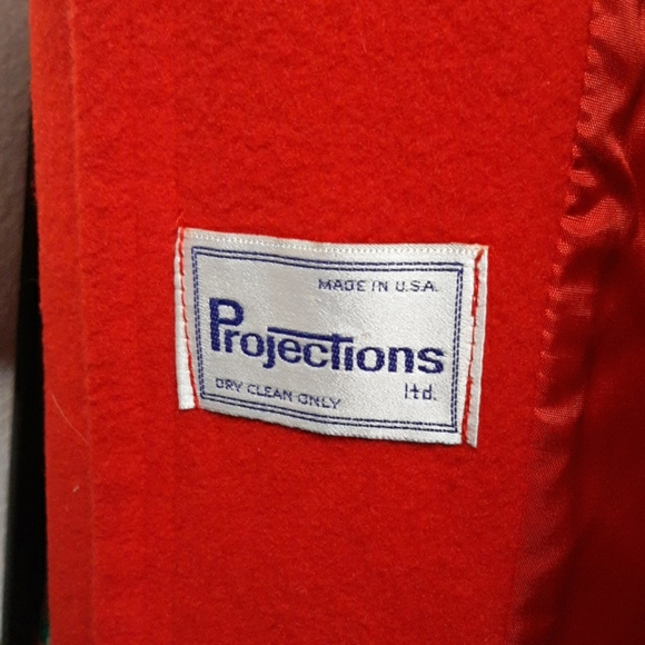 VINTAGE WOMEN  RED TRENCHCOAT - Picture 7 of 11